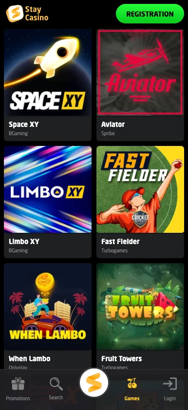 Stay Casino Mini Games