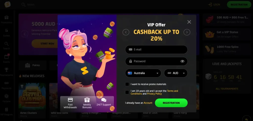 Stay Casino sign up bonus